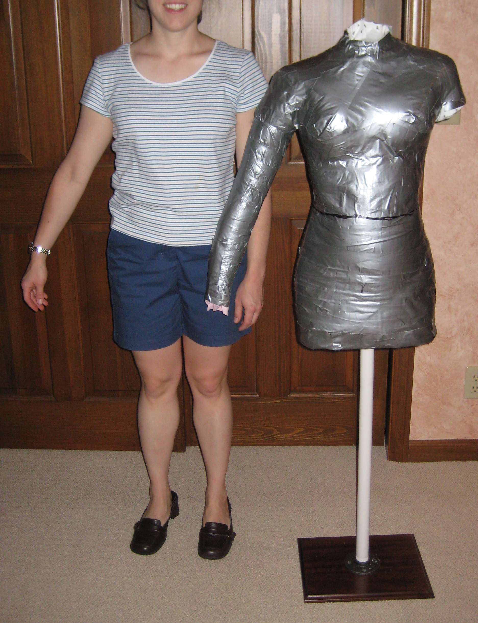 Duct tape dress form